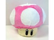 Mario Bros Pink Mushroom Plush