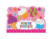 Sweet Shop Birthday Party Invitations Pack 8