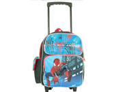 Spider Man 2 Small Toddler Rolling Backpack Blue Black