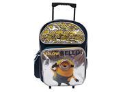 Despicable Me Minions Large 16 Kids Rolling Backpack Yellow Bello