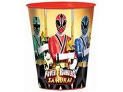 12X Power Rangers Samurai Plastic 16 Ounce Reusable Keepsake Favor Cup 12 Cups