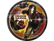 Marvel Iron Man Large 9 Inch Round Lunch Dinner Plates