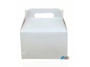 12X Solid Color White Paper Treat Boxes