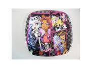 Monster High Large 9 Inch Square Lunch Dinner Plates Pocket Plate