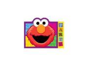 Elmo Pack of 8 Invitations Purple