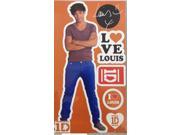 One Direction 1D Peel and Stick Reusable Wall Decal Stickers Louis