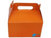 12X Solid Color Orange Paper Treat Boxes