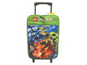 LEGO Ninjago Large Rolling Luggage Bag Green