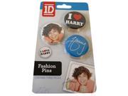 1D One Direction Fashion Pins Harry