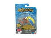 Pokemon 2 Plastic Toy Action Figure Clip n Carry Talonflame and Poke Ball
