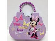 Minnie Mouse Beaded Clutch Tin Purse or Small Lunch Box Purple