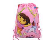 Drawstring Bag Dora the Explorer Pink Cloth String Bag