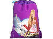 Drawstring Bag Hannah Montana Purple Cloth String Bag