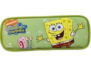 Spongebob Squarepants Plastic Pencil Box Pencil Case With Gary Green