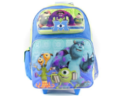 Monsters University Mike Sully Large 16 Rolling Backpack Wheels