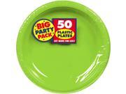 Big Party Pack Large 10 Inch Lunch Plastic Plates Kiwi