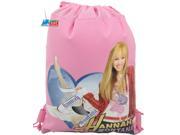 Drawstring Bag Hannah Montana Pink Cloth String Bag