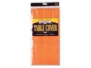 Solid Color Plastic Tablecover Table Cover Orange