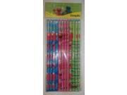 Baby Elmo Green Pink.Blue Wooden Pencils Pack of 12