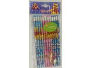 Winnie the Pooh Friends Blue Pink Sky blue Wooden Pencils Pack of 12