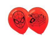Spider Man Pack of 6 Latex Helium Quality Balloons