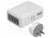 4XEM Universal USB Power Adapter Wall Charger for all USB Devices 4Port