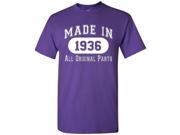 80th Birthday Gift Made 1936 All Original Parts T Shirt