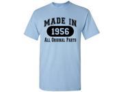 60th Birthday Gift Made in 1956 All Original Parts T Shirt