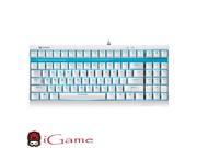 iGame Rapoo V500S LED Backlit PC Gaming Mechanical Keyboard 87 Keys Black White