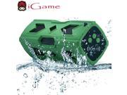 iGame PT390 Portable Wireless Waterproof Bluetooth Speaker with NFC Stereo Bass 3600mAh Rechargeable Battery