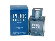 Pure Bleu 3.4 oz 100 ML By Karen Low Eau De Toilette For Men*Sealed*