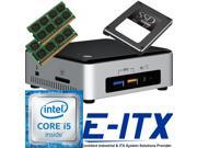Intel NUC6I5SYH 6th Gen Skylake Core i5 System BOXNUC6I5SYH 16GB Dual Channel DDR4 60GB SATA SSD WiFi Bluetooth Pre Assembled and Tested by E ITX