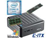 ASRock BeeBox S Series 6th Gen Skylake Core i3 System 4GB DDR4 Memory 240GB M.2 SSD WiFi Bluetooth Window 10 Pro Installed Configured by E ITX