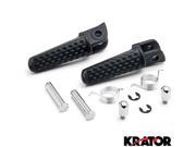 Krator® Black Motorcycle Foot Pegs Footrests Left Right For Honda CB1000R 2012 2015 Front