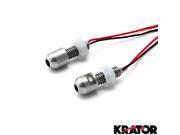 Krator® White LED License Plate Tag Bolt Lights Silver For Honda VT Shadow Ace Classic 500 700 750 1100