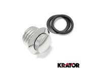Krator® Flush Chrome Pop Up Gas Cap Vented Fuel Tank Gas For Road King Classic EFI FLHRC 2007 2009