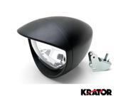 Krator® Motorcycle Custom Black Headlight Head Light For Kawasaki VN Vulcan Classic Drifter 800