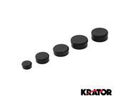 Krator® Black Rubber Motorcycle Frame Fairings Plugs Set For 2011 2012 Suzuki Hayabusa 1300 GSX1300R