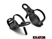 Krator® Black Turn Signal Mount Brackets Fork Ear 30 37mm For Vespa 50 Ciao Bravo Grande Deluxe