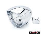 Krator® Motorcycle Custom Chrome Headlight Head Light For Kawasaki Vulcan Classic Limited 2000