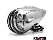 Krator® 4 3 4 Chrome Round Motorcycle Headlight Light For Honda Elite Metropolitan 50 80 150 250