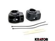 Krator® Black Handlebar Switch Housings Control Cover Kit For 2002 2012 Harley Davidson Road King FLHR I