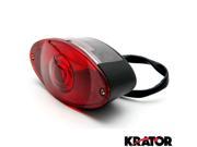 Krator® Black Cat Eye License Plate Taillight Brake Light For Yamaha V Max Virago Stratoliner Midnight Deluxe