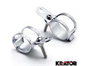 Krator® Chrome Turn Signal Mount Brackets Fork Ear 30 37mm For Victory Ness Jackpot Arlen Series