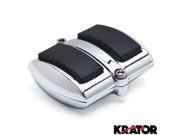 Krator® Chrome Brake Pedal Heel Shift Pad Cover Rubber For Kawasaki Vulcan 750 1986 2006 Brake Pedal