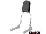 Krator® Sissy Bar Backrest Motorcycle Passenger Seat Pad For 2007 2009 Suzuki Boulevard C90