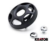 Krator® New Motorcycle Black 3.25 Horn Cover Round Part For 1999 2002 Kawasaki Vulcan 800