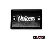 Krator® Motorcycle Fluid Black Reservoir Cap Logo Engraved For 2006 2007 Kawasaki Vulcan 2000