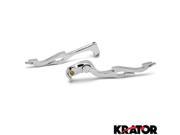 Krator® Chrome Clutch Brake Flame Hand Levers Controls For 2006 2007 Suzuki GSXR 600