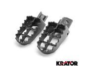 Krator® MX Foot Pegs Motocross Dirt Bike Footrests L R For 1992 2001 Yamaha PW50